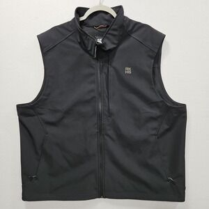 Alaskan Hardgear Vest Mens 2XL Black AKHG Free Clime Soft Shell Water Resist‎
